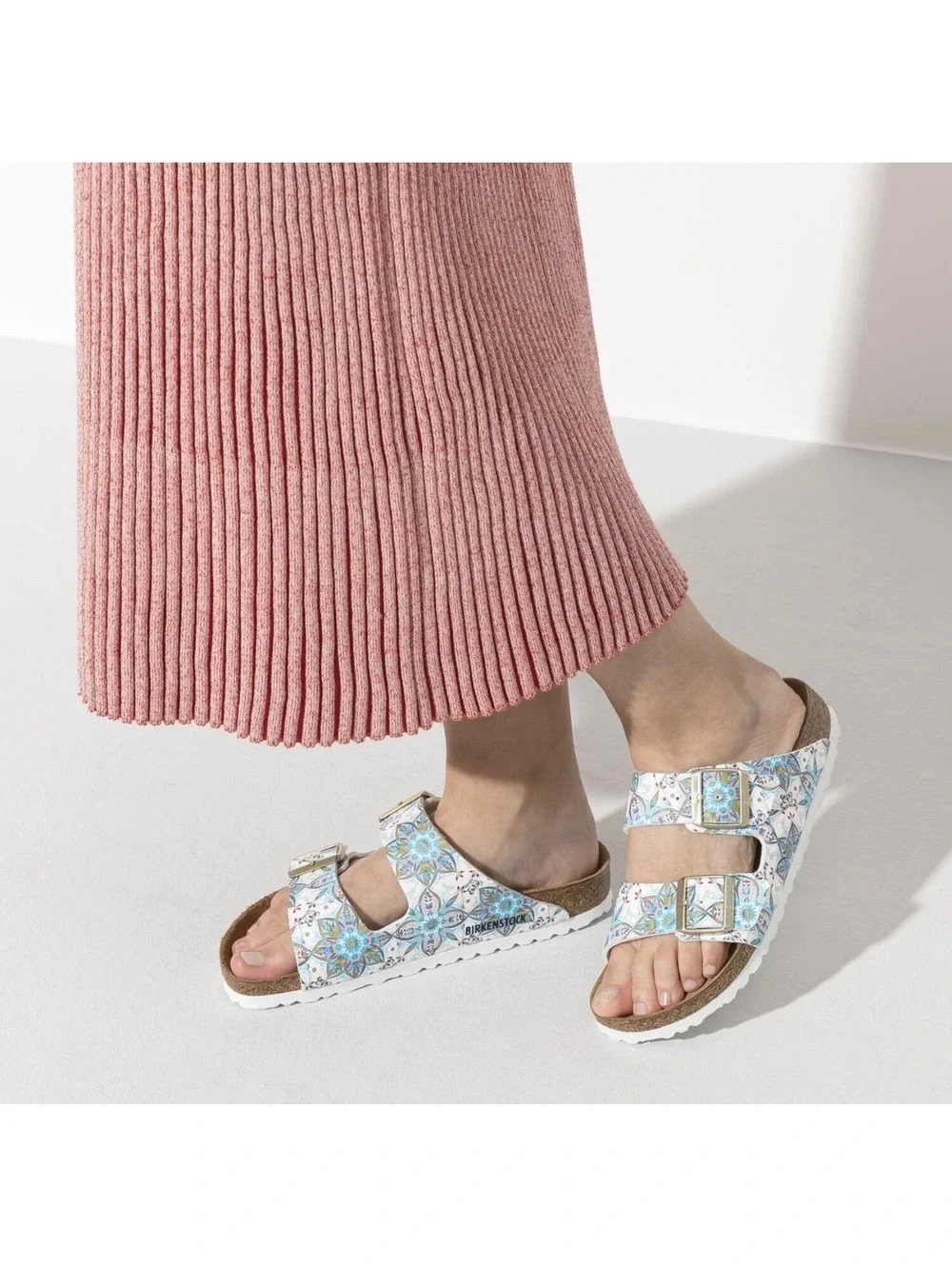 Birkenstock Birko Flor ARIZONA Boho Flowers White 38 1015280